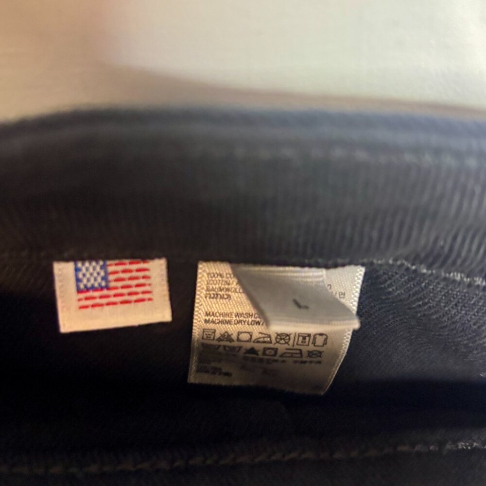 NWT American Apparel Denim Skirt Women's Large L Black Button Front A-Line Y2K - Picture 7 of 7